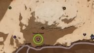 Theo Skordi is on a high cliff near the Eighth Trial of Aql (Image via Funcom)